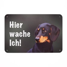 Slovensky Kopov - "HIER WACHE ICH!" ZAUNSCHILD - Warnschild