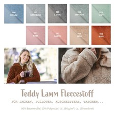 Teddystoff Meterware uni -