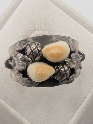 Antiker grandl ring mit 800 - ring,