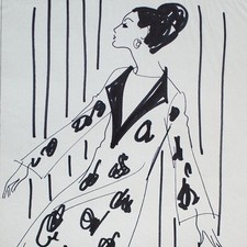 Modezeichnung Frauenmode