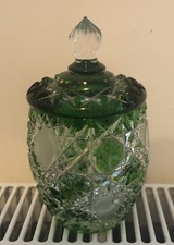 Vintage Böhmisches Glas Grün