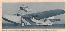 Dornier Amphibium Sportflugzeug Libelle - 1936 ~12x6cm