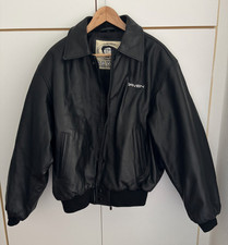 Hochwertige schwarze DAVEN Sportswear Lederjacke Gr. M Bomberjacke ungetragen