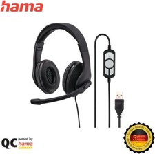Hama HS-USB300 PC-Headset USB schnurgebunden Stereo On Ear Schwarz 00139924