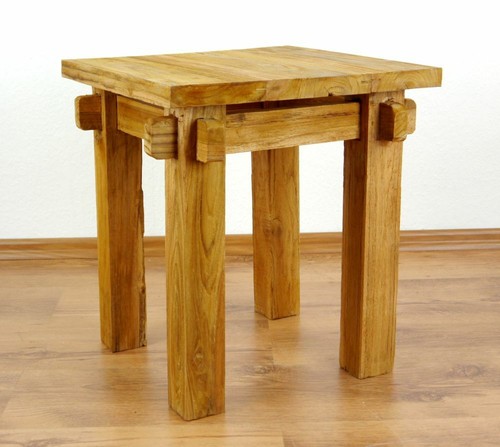 Beistelltisch aus teakholz - beistelltisch,