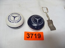 3719.       3 x Stück gebr. Mercedes Benz Schlüssel Anhänger 1 x  versilbert