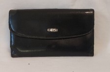 Longchamp Roseau Echt Leder Geldbörse Portemonnaie Börse Etui Geldbeutel Schwarz