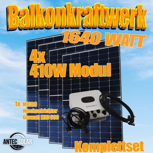 Balkonkraftwerk 1640 watt - balkonkraftwerk,