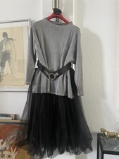 Barbara Speer zeitlose moderne Jersey Tunika Gr, Xl Grau 100 %Baumwolle Boule