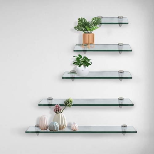 20cm 60cm wandregal glas - wandregal,