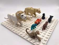 LEGO® 10 Tiere Set - Löwe Gorilla Affe Afrika Dschungel Wildtiere
