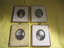 4x alte Lupenmalerei 10x8,5 cm