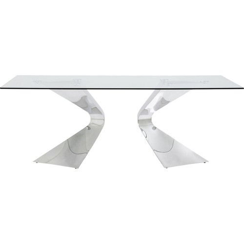 Esstisch tisch glastisch stahl - tisch,