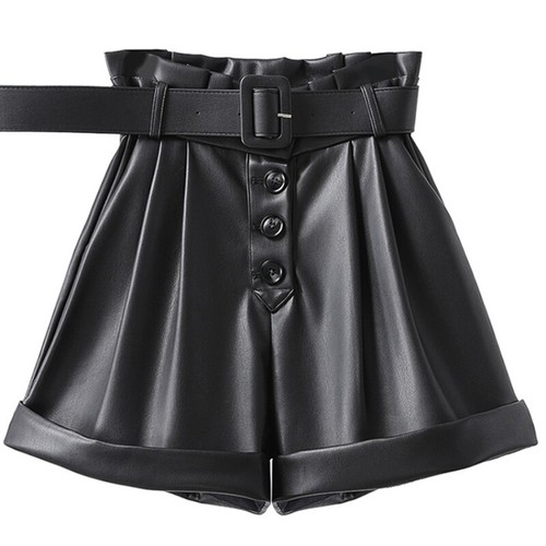 Ladies faux leather - hot, pants