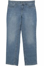 MAC Stella Stretchjeans Jeans Damen Denim Blau Beige Used Straight Feminine Fit