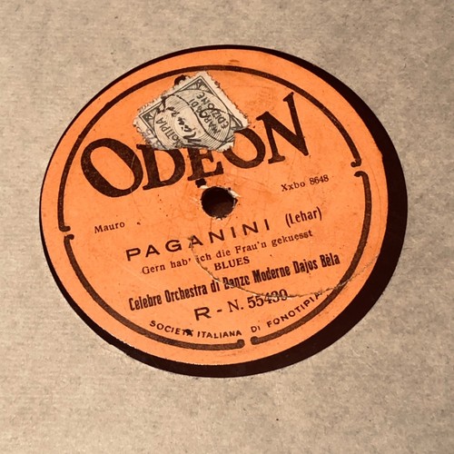 Disco grammofono 78g paganini - disco,