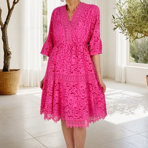 Italy damen kleid spitzenkleid - italy,