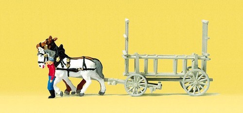 Rackwagen zwei pferde - pferde, &