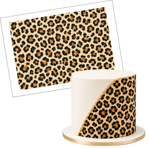 Tortenband leopard geburtstag - tortenband,