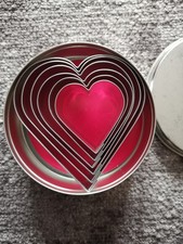 5 Stück Herz Plätzchen-Ausstecher * Hochzeit * Liebe * Kekse * Valentinstag