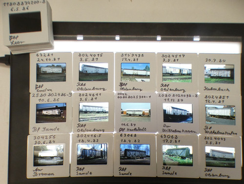 Slides locomotives - of,