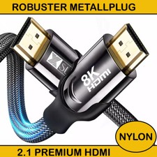 2.1 High Speed 8K UHD HDMI Kabel 48G 4K@120Hz HDR eARC PS5 XBOX 1m-3m Ultra