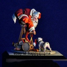 Unmontierter Weihnachtsmann mit Hund Figur Modell Resin Garage Bausätze unbemalt