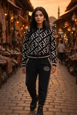 Logo Strick Anzug Strickanzug