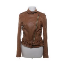 Muubaa, Bikerjacke, Damen, Größe: 38, Braun, Baumwolle/Leder/Polyester #Q7o