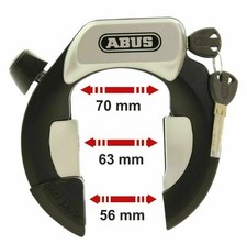 ABUS Fahrradschloss Rahmenschloss Amparo 4850 LH - KR  mit 2 Schlüssel