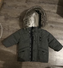 Baby Winterjacke Gefüttert Grau Größe Gr. 74, NEU