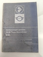 Betriebsanleitung Reparatur Handbuch Simson S 50  1975 SEHR SELTEN S50 ORIGINAL