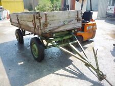 OLDTIMER-2-ACHS-3-SEITEN-KIPPANHÄNGER-TRAKTOR-FORST-LANDWIRTSCHAFT-SEHR-ALT-usw