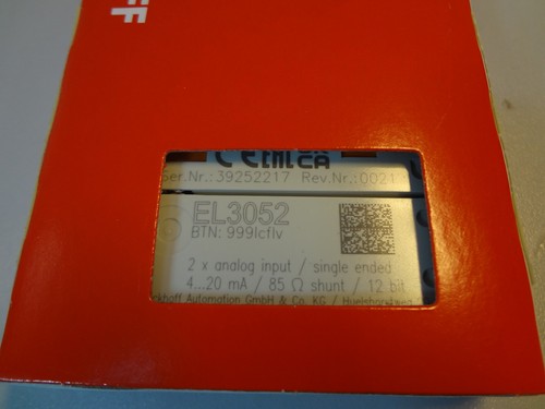 Beckhoff el3052 klemme - beckhoff,