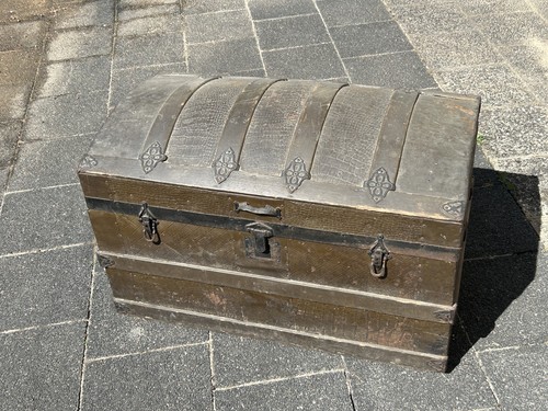 Reisekiste satteltruhe antik - reisekiste/satteltruhe,,