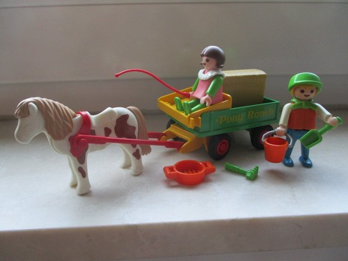 Playmobil-Pony-Kutsche-Kind