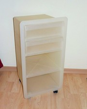 IKEA RARITÄT: Kunststoffschrank Badregal Trolley Rollen (2 vorh.) Abholer 40219