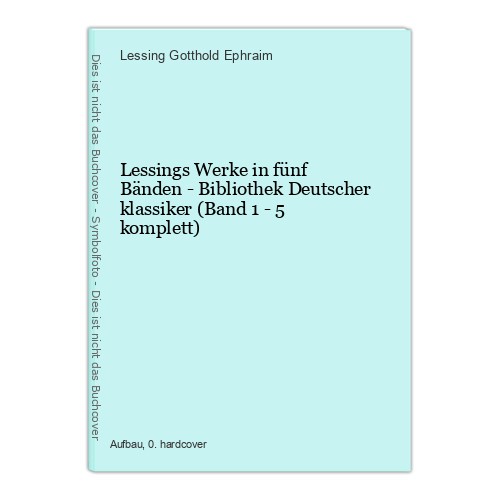 Lessings werke fünf - werke, in