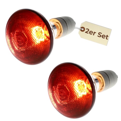 2er set rotlichtlampe - set,