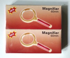 2x 5-fache Handlupe, sehr leichte Leselupe mit 60 mm Durchmesser
