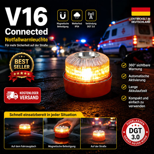 V16 warnleuchte auto pkw - warnleuchte, &