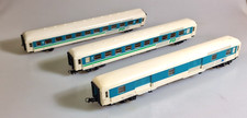 (9771) 3 Märklin DC Personenwagen: 2 * 2. Klasse FS +1 Gepäckwagen türkis/weiß