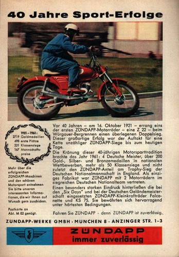 Zündapp werbeanzeige werbung - zündapp,