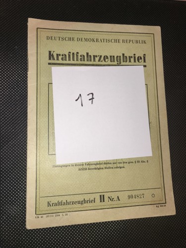 250 ddr kfz brief - es,