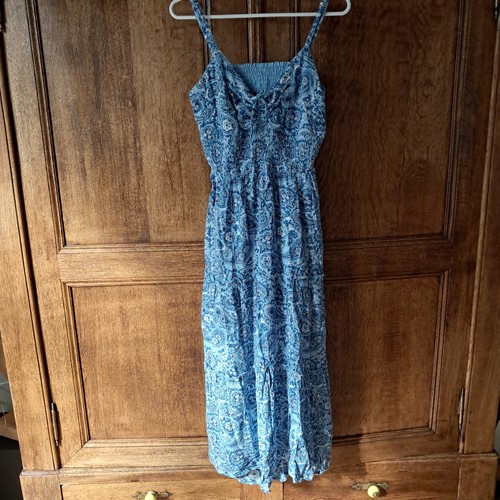 Hollister kleid lang blau mit - lang,