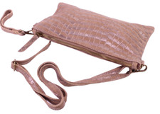 Tasche Velours Leder braun