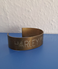 Armreif mit Gravur HARLEY DAVIDSON Messing Unikat Einzelanfertigung Unisex Film