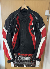 Roleff Racewear Windtex Textil Motorradjacke lang EHER 2XL (3XL) schwarz rot