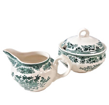 Vintage Zucker Milch SET Villeroy & Boch,  FASAN grün, Ergänzungsteile V&B