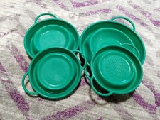 BONDIDOU faltbare Schüsseln und Sieb Silikon grün